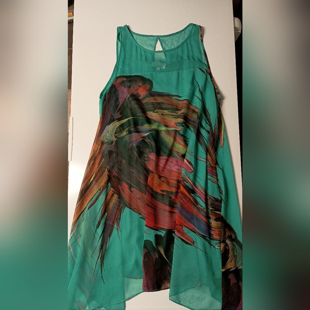 Signature by Robbie Bee Teal Dress